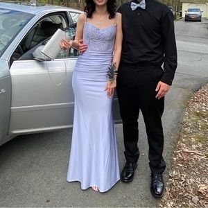 La Femme trumpet style gown